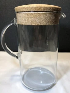 IKEA IKEA 365+ Jug With Cork Lid Clear Glass 8” - Picture 1 of 6