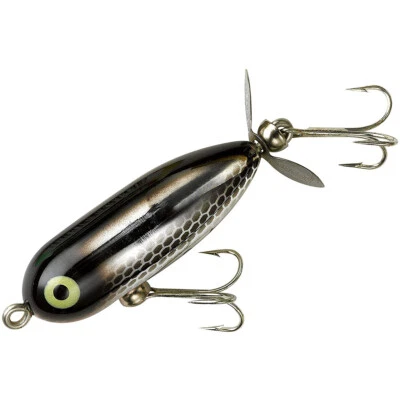 Рыболовная приманка Heddon Tiny Torpedo 1/4 унции - черная блестящая - Изображение 1 из 3