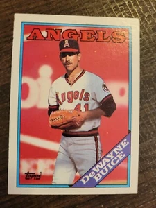 Tarjeta de béisbol DeWayne Buice #649 1988 Topps casi nueva/m Angels - Imagen 1 de 2