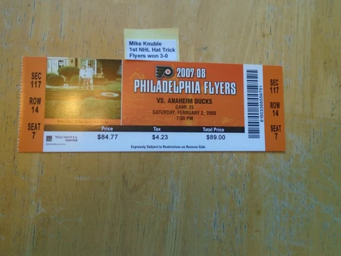 Mike Knuble  1st NHL Hat Trick  Philadelphia Flyers  Flyers Won 3-0 Cover
