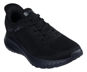 Skechers Bobs Squad Chaos Solid Step Herren Schwarz Slipper Freizeit Turnschuhe - Bild 1 von 4