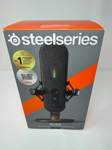 ✅New Sealed✅ SteelSeries Alias USB Gaming Microphone for PC 3x Capsule Black - Picture 1 of 6