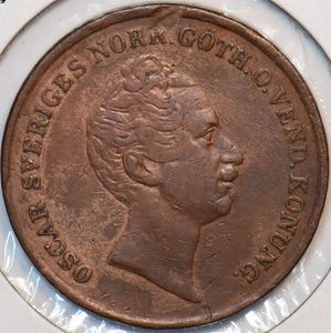 Sweden 1847 2 Skilling 296526 combine shipping - Picture 1 of 2