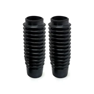 Bellows Fork Rubber Black Ø 43mm - Ø 48mm - Length 185mm - Picture 1 of 2