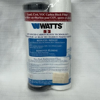 Sealed  Watts WP560088 Advanced 5 Micron Lead VOC Carbon Block Filters - Image 1 of 4