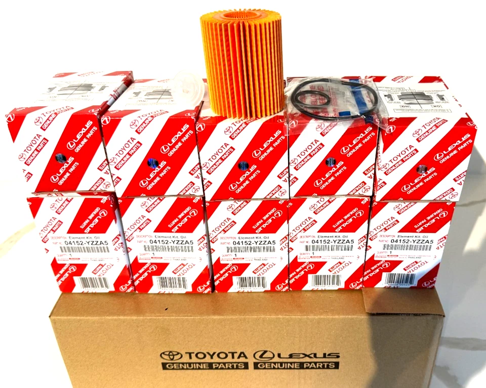 10 PACKS NEW TOYOTA /LEXUS GENUINE OEM OIL FILTER 04152-YZZA5 - Image 1 of 2