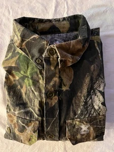 X SYSTEM LARGE MOSSY OAK CAMO BUTTON UP 2 POCKET LONG SLEEVE HUNTING SHIRT - Picture 1 of 6