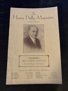 Henry Duffy magazine of the theater - Daddies with Robert McWade Oct 20th 1928 - Foto 1 di 5