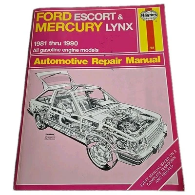 Ford Escort Mercury Lynx 1981-1990 Haynes manual de reparación #789 Foto 1 de 4