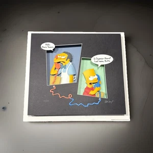 THE SIMPSONS "CRANK CALL" 111 von 375 SIGNIERTE & NUMMERIERTE 3D SKULPTUR VON TIM WEST - Bild 1 von 15