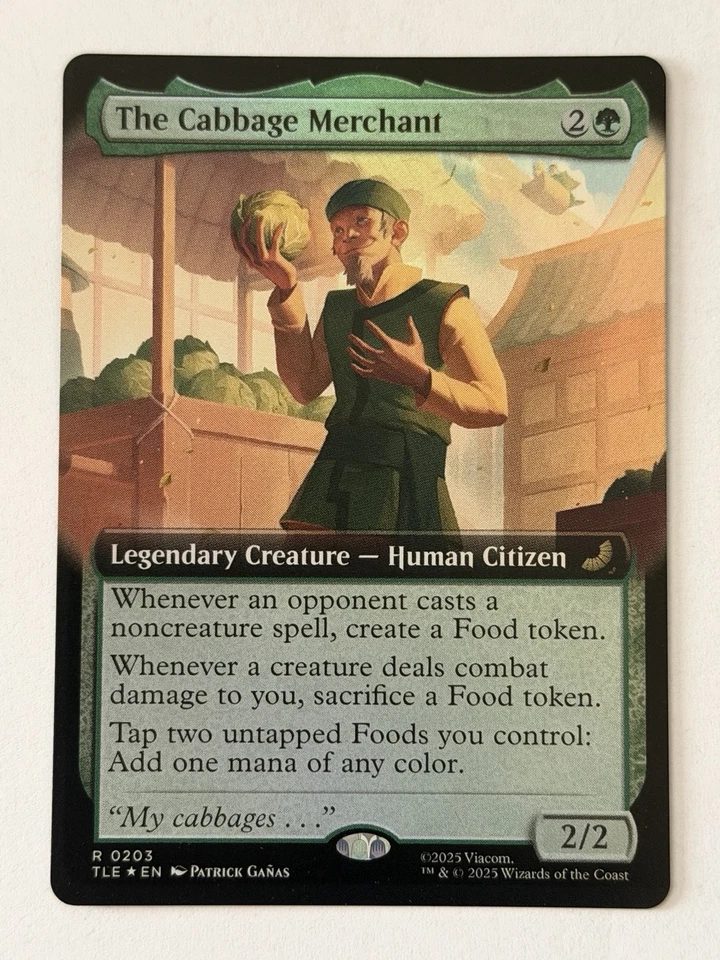 MTG - The Cabbage Merchant - FOIL Extended Art #203 Avatar The Last Airbender NM - Image 1 of 2