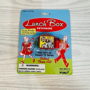 Happy Days Mini Lunch Box Key Chain Basic Fun Red 1998 Item # 531-0 Collectible - Picture 1 of 3