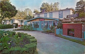 Tarjeta postal de Pacific Grove California Fireside Cottage Hotel 1964 25-10889 - Imagen 1 de 2