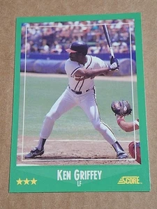1988 KEN GRIFFEY SR SCORE BASEBALL CARD #390 BRAVES NY YANKEES MARINERS REDS - Picture 1 of 2