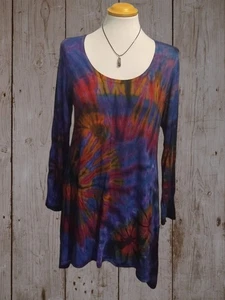 FAIR TRADE - Gringo Tie Dye Tunic Top - One size (TO10TL2)(6) - Picture 1 of 2