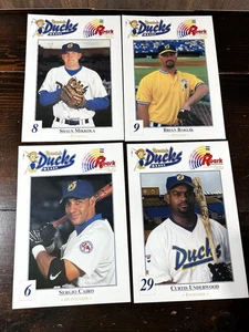 Lote de 4 fotos de jugadores de Ozark Mountain Ducks Texas Louisiana League raras SGA - Imagen 1 de 8