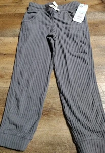 Girl's Rib Jogger Pants Gray XS - Picture 1 of 3