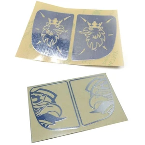 Metall Seite Heckscheibe Aufkleber Chrom Aufkleber für Tamiya 1/14 Scania RC LKW - Picture 1 of 11