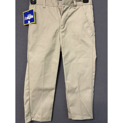 A+ Uniforme Escolar Pantalones Niños 4 Doble Rodilla Cintura Ajustable Duradero Nuevo Foto 1 de 4