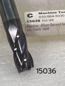 4 Flutes 1/2" x 1/2" x 1" x 3" TiAlN CGC Tungsten Carbide EndMill NEW - Picture 1 of 6