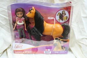  LUCKY and SPIRIT Puppe und Pferd Set DreamWorks Spirit UNGEZÄHMT Reitenfrei - Bild 1 von 4