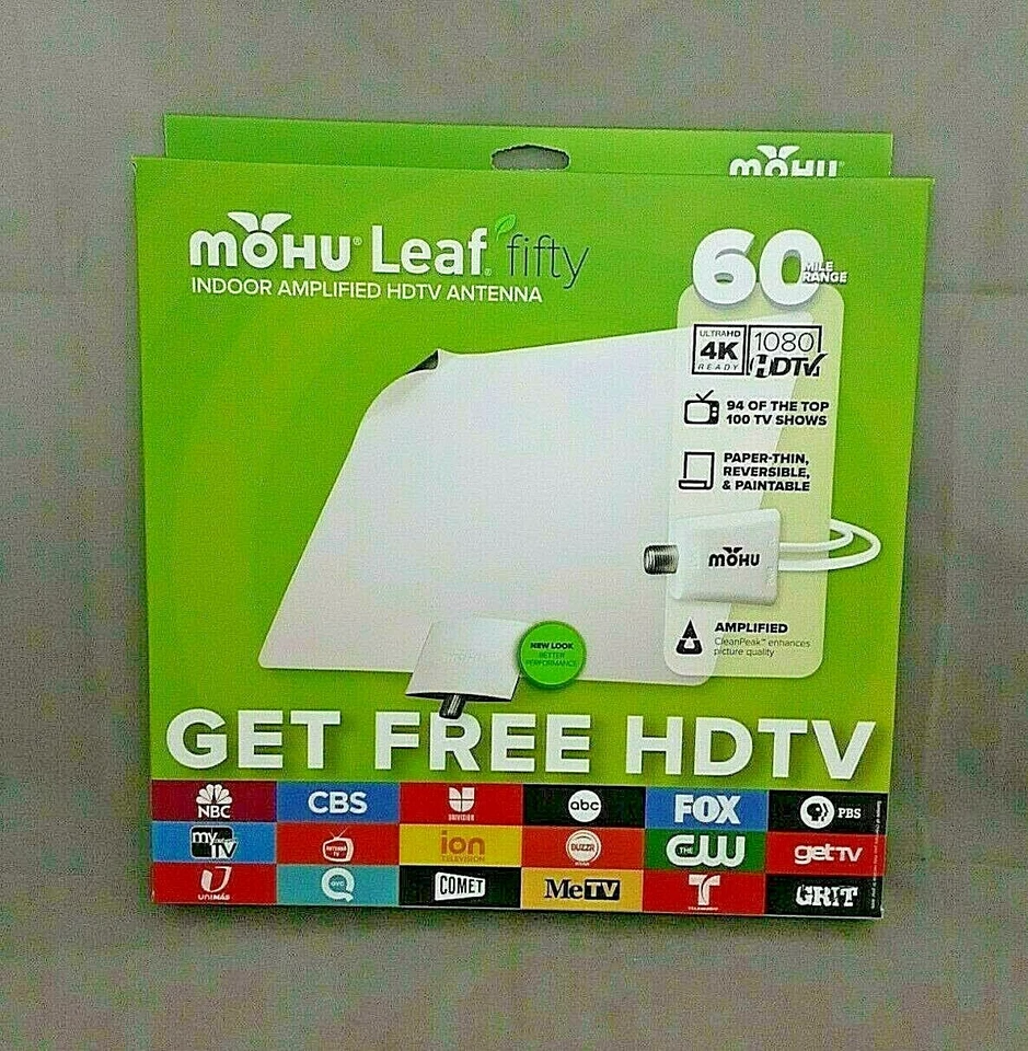 Mohu Leaf 50 Hdtv Antenna - White