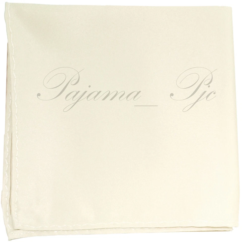 New SOLID Men's Handkerchief Pocket Square Hanky Wedding Party Prom 10" X 10" - Image 1 of 1