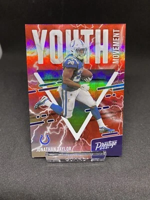 2021 Panini Prestige JONATHAN TAYLOR Youth Movement Red /299 #YM-4 Colts - Image 1 of 2