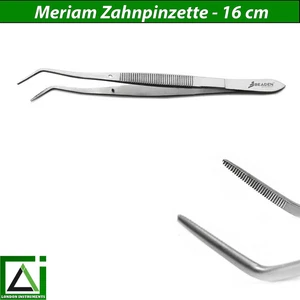 Cirugía dental Meriam pinzas 16 cm dentista dentista costura dental instrumentos quirúrgicos CE - Imagen 1 de 5