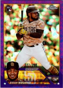 Eguy Rosario 2023 Topps Chrome Logofractor Edition #184 Purple Refractor #/250 - Picture 1 of 2