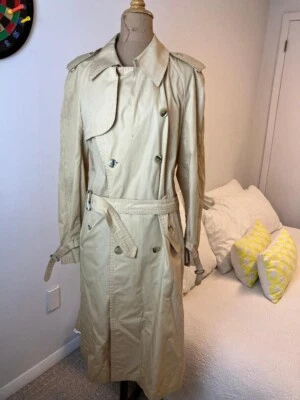 Винтажный Lanvin Канны мужской бежевый Тренч около 1977 - Изображение 1 из 4