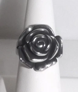 Anillo - Anillo Rosa Firma de Acero Inoxidable - Talla 6 - Imagen 1 de 7