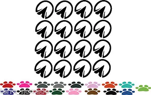 20 Pferd Huf Druck Aufkleber Auto Wandbild Sticker Decals Grafiken jede Farbe - Bild 1 von 1