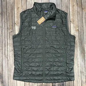 NUEVO Chaleco Patagonia Nano Puff Primaloft Aislado Cremallera Completa XL Hombres Chaqueta Gris Nuevo con Etiquetas - Imagen 1 de 8