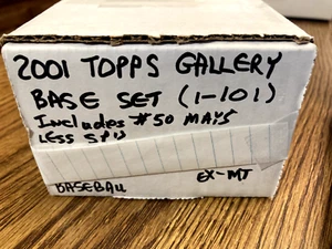 2001 Topps Gallery Baseball Base Set Less SP's - Picture 1 of 2