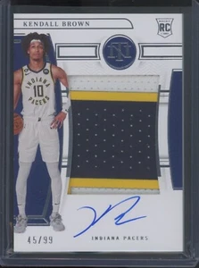 2022-23 Panini National Treasures Kendall Brown #146 RC Rookie Patch Auto /99 - Picture 1 of 2