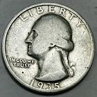 1935-S Washington Quarter 90% Silver 25 Cents US Coin