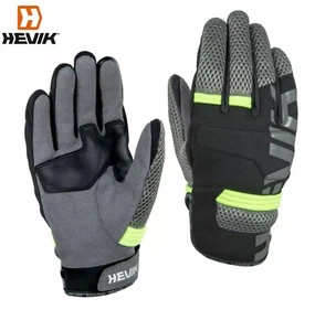GUANTES DE VERANO HEVIK SHAMAL-R HGS107BGR TEXTIL NEGRO NEÓN DOBLE DEPORTE MOTO - Imagen 1 de 3