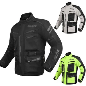 Mens Durable Waterproof motorcycle Jacket for adventures  CE Armor Riding Jacket - Bild 1 von 38