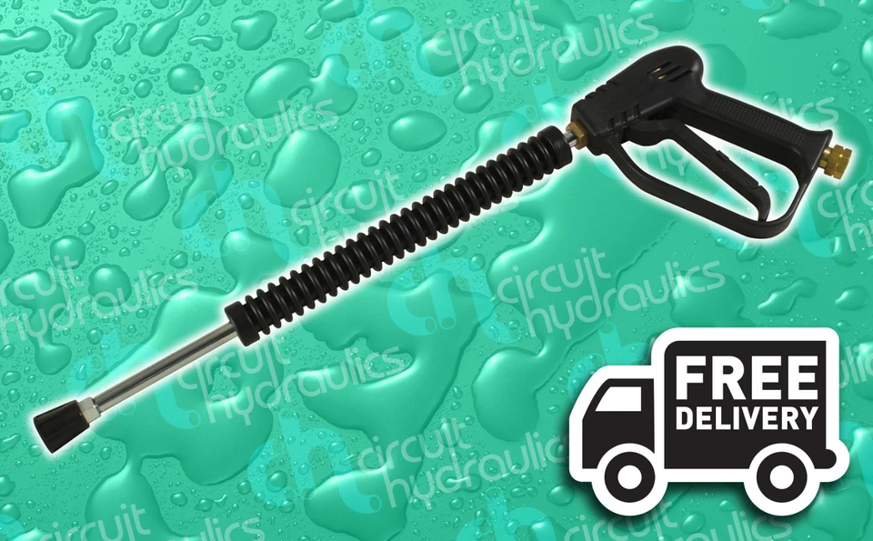 WASHPRO FREE DELIVERY Go Pro short Jet Wash pressure washer gun and lance 250bar