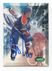 1996 Parkhurst David Oliver Signed Card Hockey NHL Autograph AUTO #76 - Picture 1 of 2