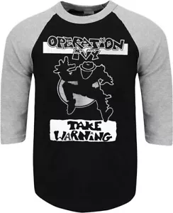OPERATION YVI SKA PUNK BAND SHIRT RAGLAN 3/4 SLEEVE (Multiple Variations) - Picture 1 of 4
