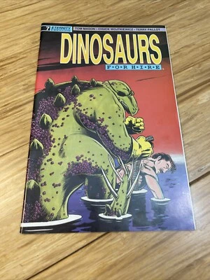 Malibu Comics Dinosaurs For Hire Eternity Issue #7 April 1989 Comic Book KG - Image 1 of 4