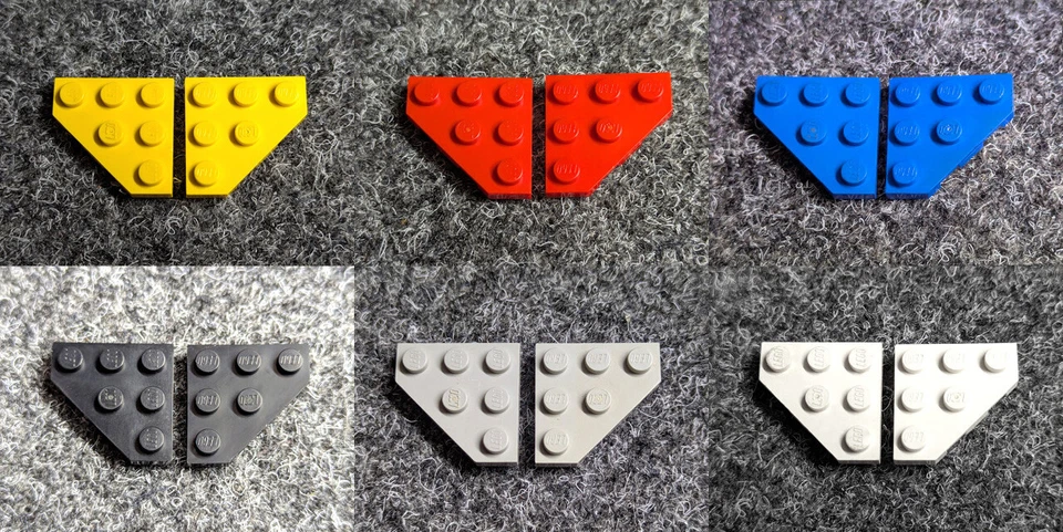 Lego 2x 2450 Flügel Platte Ecke Schräge 3x3 links rechts - FARBE wählen - Bild 1 von 1