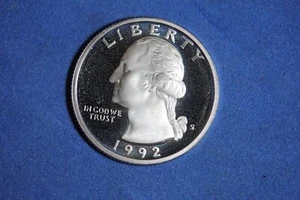ESTATE FIND 1992 - S PROOF Washington Quarter! #K53706 - Picture 1 of 2