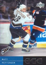 2000-01 Upper Deck Ice Hockey #80 Matt Pettinger UD Washington Capitals
