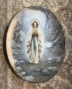 Visionen Unserer Lieben Frau Teller - "Unsere Liebe Frau von Lourdes" The Bradford Exchange H. Garrido - Bild 1 von 2