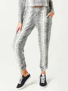 Nwt BB DAKOTA WOMEN'S HISS & HERS Python Jogger Lounge Pants S $79 - Picture 1 of 6