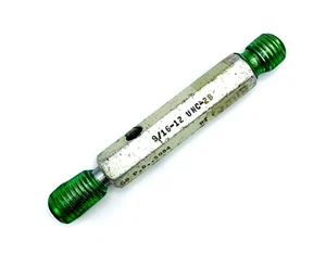 THREAD PLUG GAGE 9/16-12 UNC-2B GO NOGO PD Inspection Work Tool SOUTHERN GAGE - Picture 1 of 3