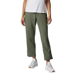 Columbia Women's Straight Leg Cargo Capri Roll Up Pants L - Picture 1 of 6